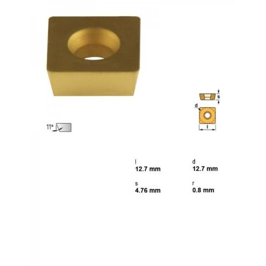 Picture of Canela Tool SPMW432TL40 Milling Insert Square TiAIN